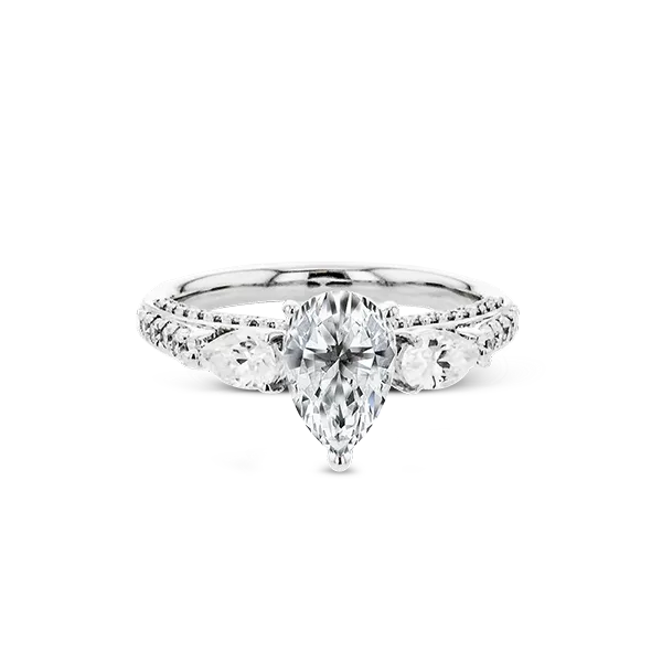 18k White Gold Semi-mount Engagement Ring Image 2 Diamond Showcase Longview, WA