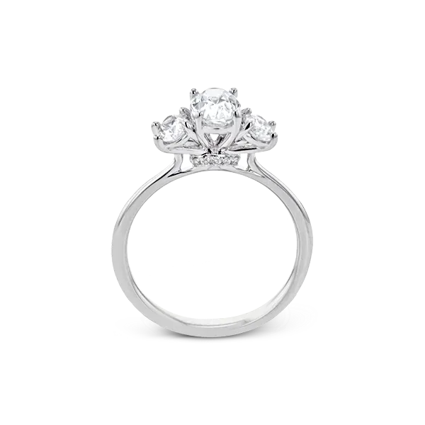 18k White Gold Semi-mount Engagement Ring Image 3 Diamond Showcase Longview, WA