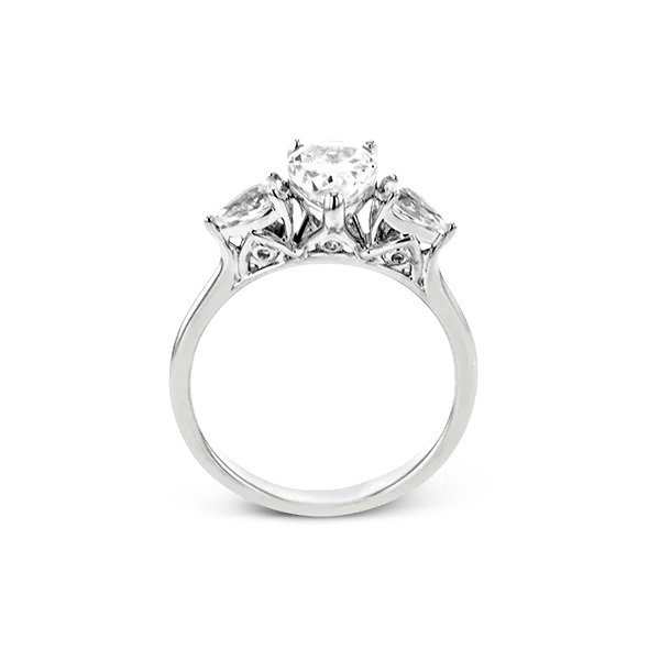 18k White Gold Semi-mount Engagement Ring Image 3 Diamond Showcase Longview, WA