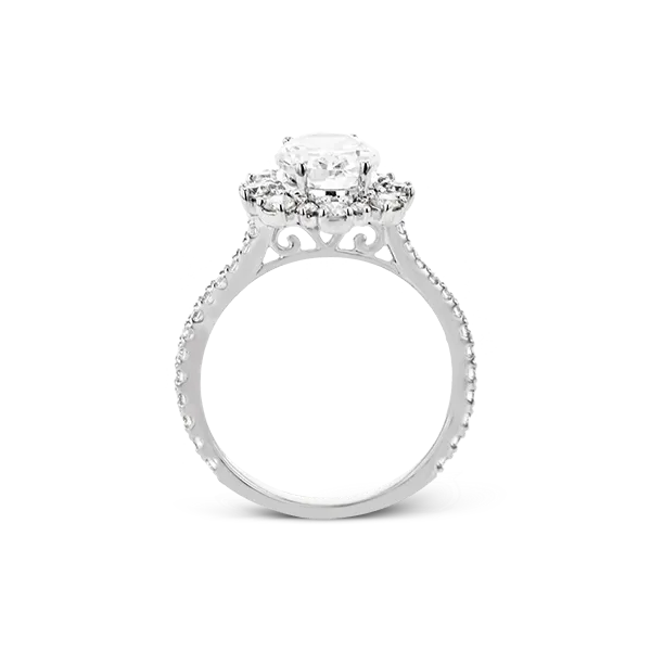 18k White Gold Semi-mount Engagement Ring Image 3 Diamond Showcase Longview, WA