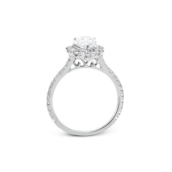 18k White Gold Semi-mount Engagement Ring Image 3 Diamond Showcase Longview, WA