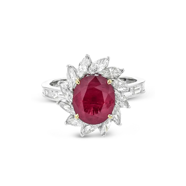 Platinum Gemstone Fashion Ring Image 2 Almassian Jewelers, LLC Grand Rapids, MI