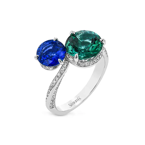 18k White Gold Gemstone Fashion Ring Diamond Showcase Longview, WA