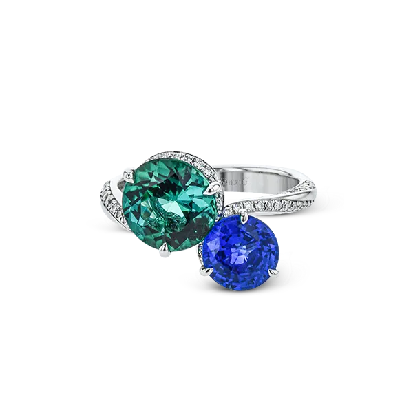 18k White Gold Gemstone Fashion Ring Image 2 Diamond Showcase Longview, WA