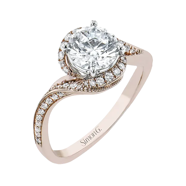18k Rose Gold Semi-mount Engagement Ring Diamond Showcase Longview, WA