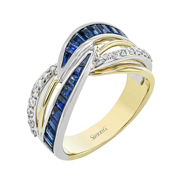 18k Two-tone Gold Gemstone Fashion Ring Diamond Showcase Longview, WA