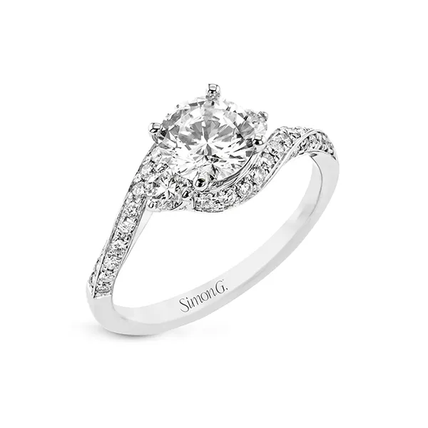 18k White Gold Semi-mount Engagement Ring Diamond Showcase Longview, WA