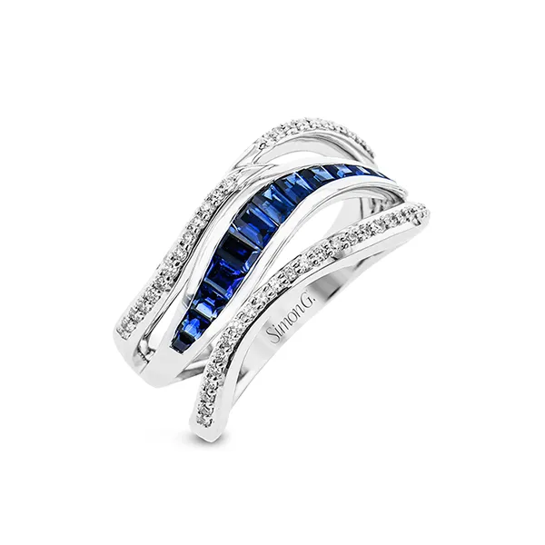 18k White Gold Gemstone Fashion Ring Quenan's Fine Jewelers Georgetown, TX