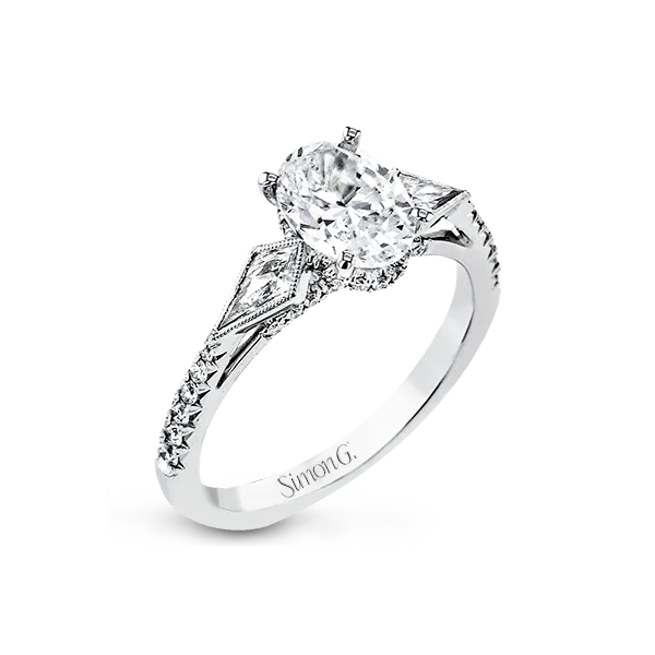 18k White Gold Semi-mount Engagement Ring Diamond Showcase Longview, WA