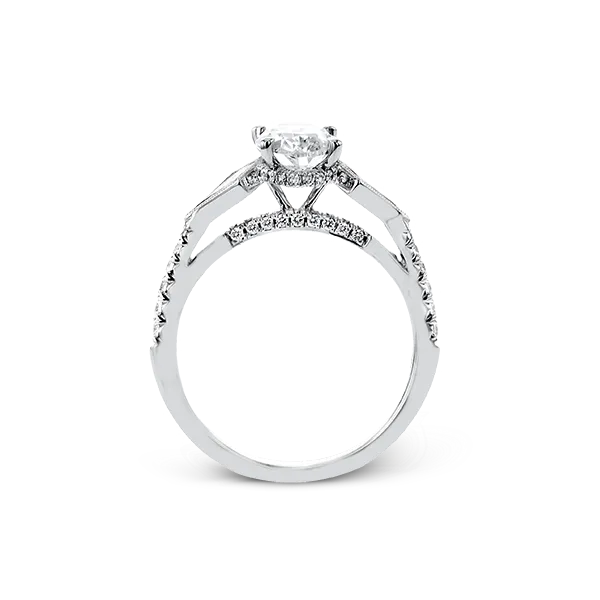 18k White Gold Semi-mount Engagement Ring Image 3 Diamond Showcase Longview, WA