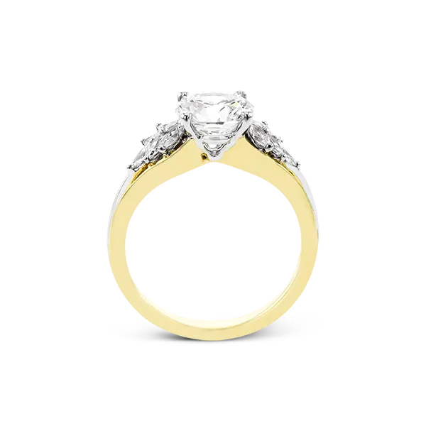 18k Two-tone Gold Semi-mount Engagement Ring Image 3 Diamond Showcase Longview, WA