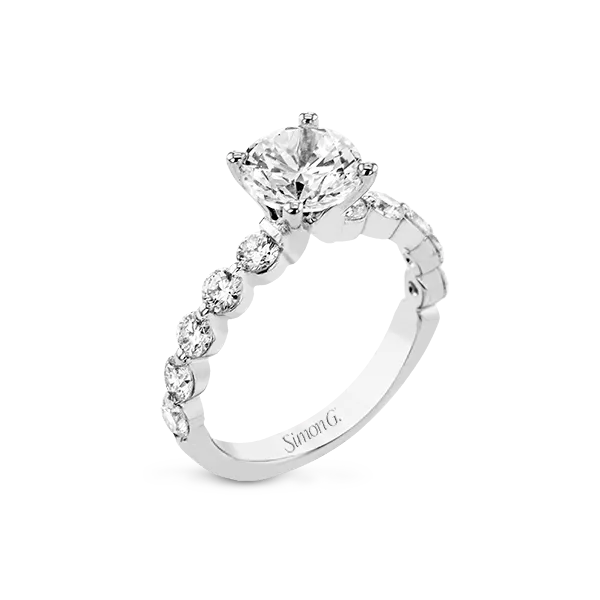 18k White Gold Semi-mount Engagement Ring Diamond Showcase Longview, WA