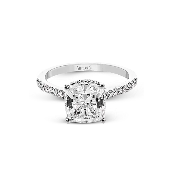 18k White Gold Engagement Ring Image 2 James & Williams Jewelers Berwyn, IL