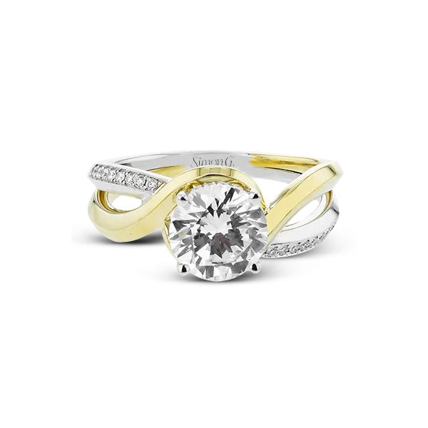 18k Two-tone Gold Engagement Ring Image 2 Diamond Showcase Longview, WA
