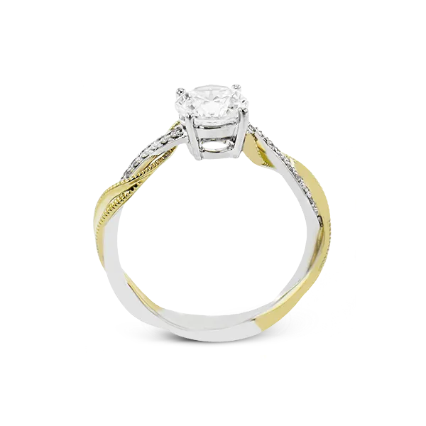 18k Two-tone Gold Engagement Ring Image 2 Almassian Jewelers, LLC Grand Rapids, MI