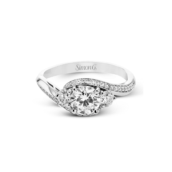 18k White Gold Engagement Ring Image 2 Diamond Showcase Longview, WA