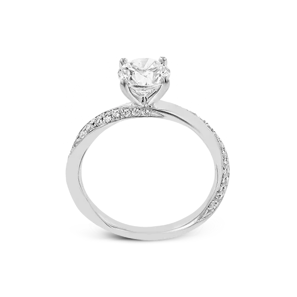 18k White Gold Semi-mount Engagement Ring Image 2 Diamond Showcase Longview, WA