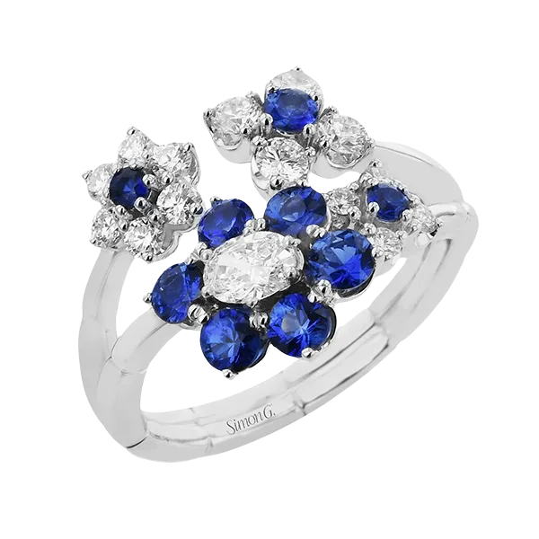 18k White Gold Gemstone Fashion Ring Diamond Showcase Longview, WA