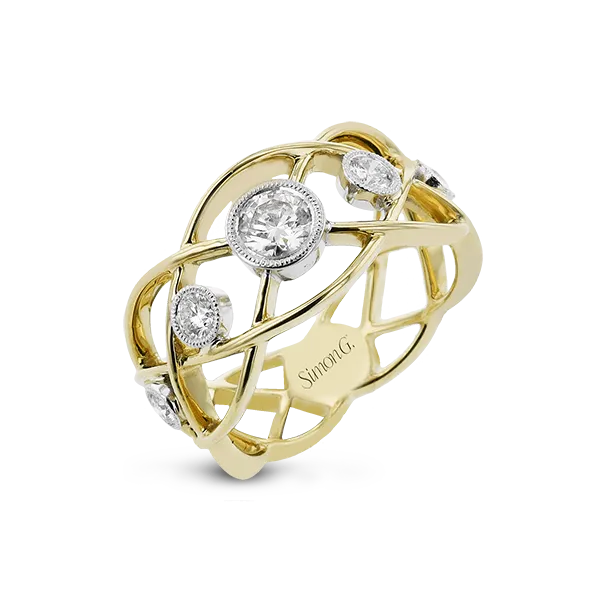 18k Two-tone Gold Diamond Fashion Ring James & Williams Jewelers Berwyn, IL