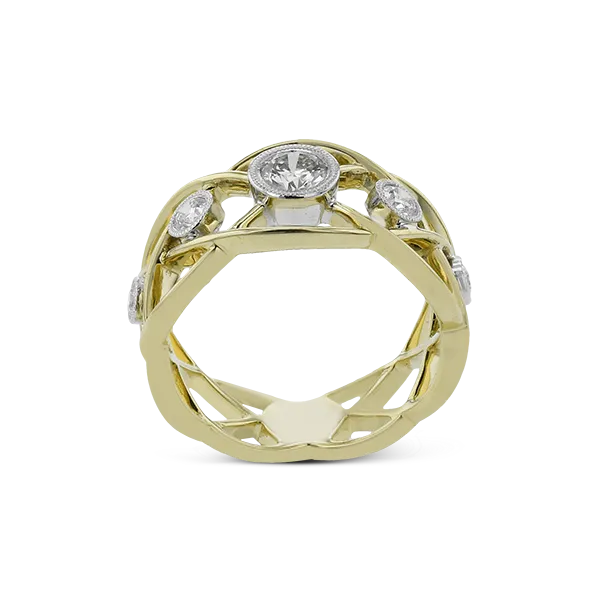 18k Two-tone Gold Diamond Fashion Ring Image 2 Diamond Showcase Longview, WA