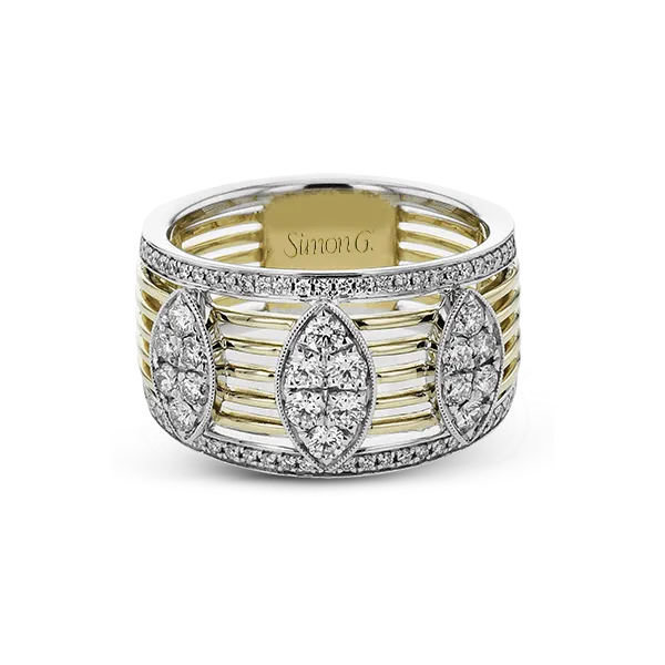 18k Two-tone Gold Diamond Fashion Ring Diamond Showcase Longview, WA