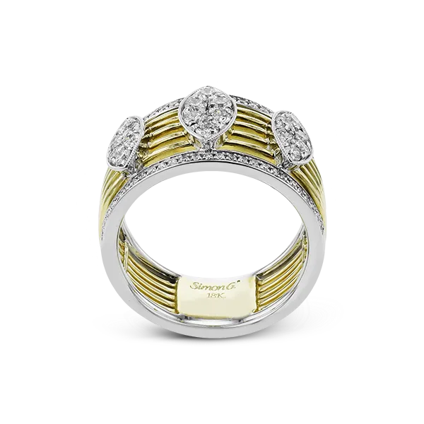 18k Two-tone Gold Diamond Fashion Ring Image 2 Diamond Showcase Longview, WA