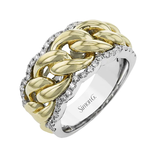 18k Two-tone Gold Diamond Fashion Ring Jim Bartlett Fine Jewelry Longview, TX
