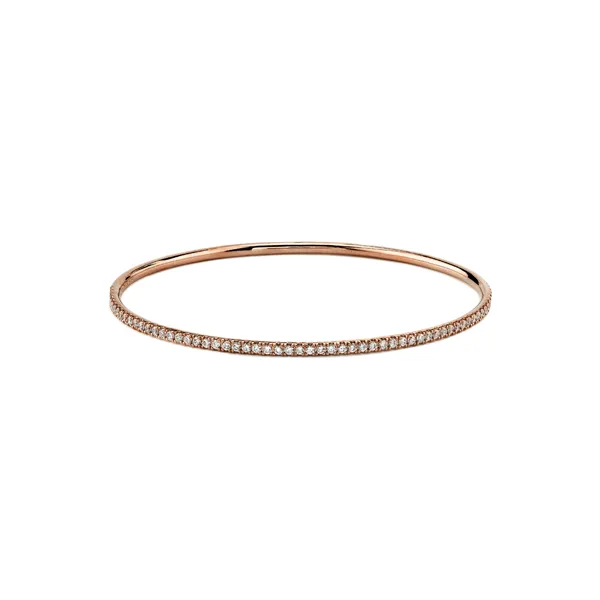 18k Rose Gold Bangle Bracelet Diamond Showcase Longview, WA