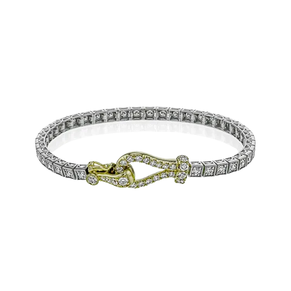 18k Two-tone Gold Diamond Bracelet Diamonds Direct St. Petersburg, FL