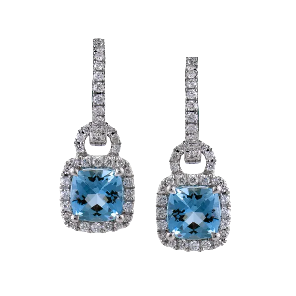 18k White Gold Gemstone Earrings Almassian Jewelers, LLC Grand Rapids, MI
