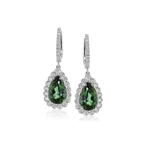 18k White Gold Gemstone Earrings Diamond Showcase Longview, WA