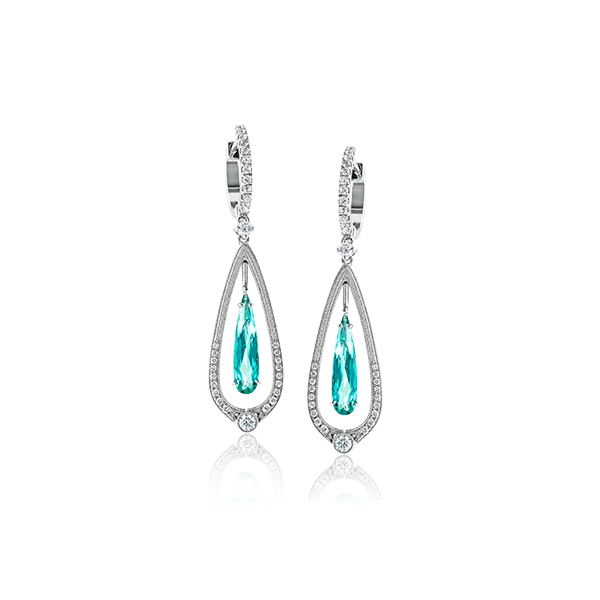 18k White Gold Gemstone Earrings Diamond Showcase Longview, WA