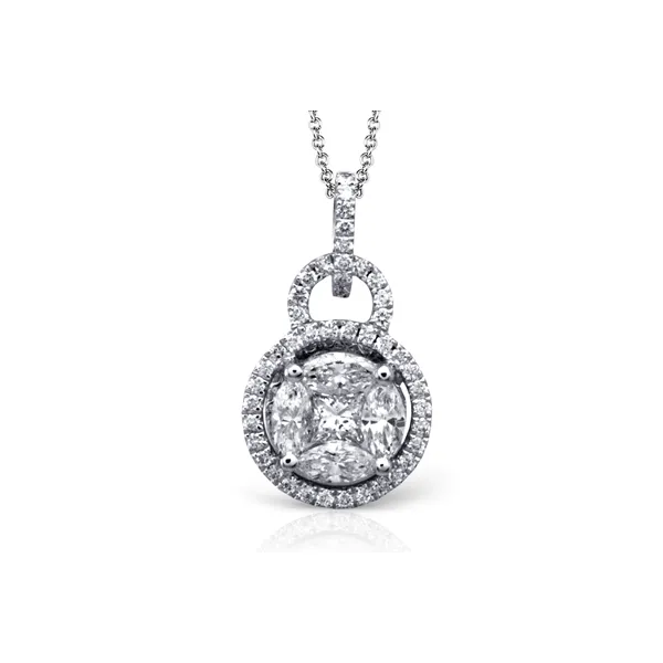18k White Gold Diamond Pendant James & Williams Jewelers Berwyn, IL