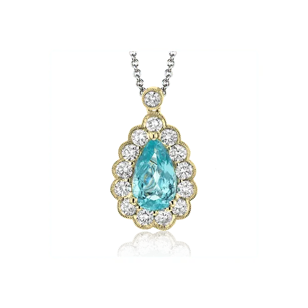 18k Yellow Gold Gemstone Pendant Diamonds Direct St. Petersburg, FL
