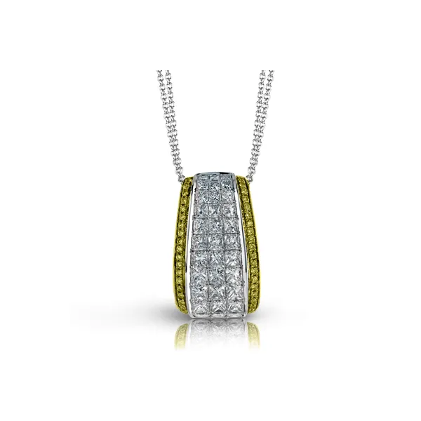18k Two-tone Gold Diamond Pendant Diamond Showcase Longview, WA