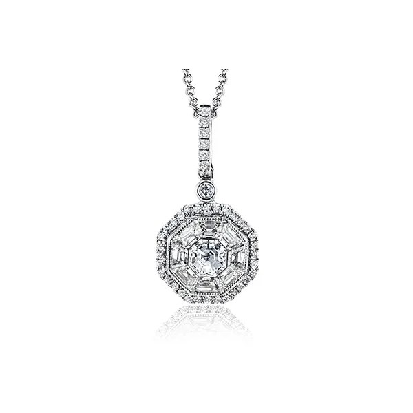18k White Gold Diamond Pendant Diamond Showcase Longview, WA