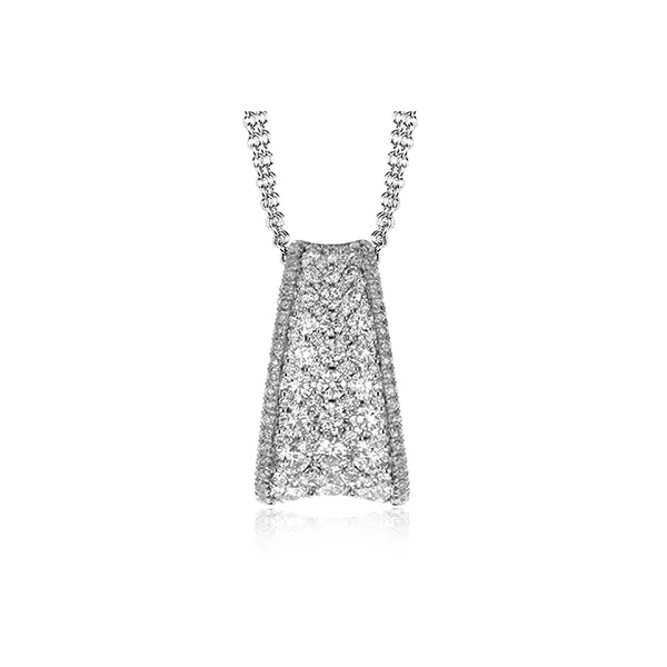 18k White Gold Diamond Pendant Diamond Showcase Longview, WA