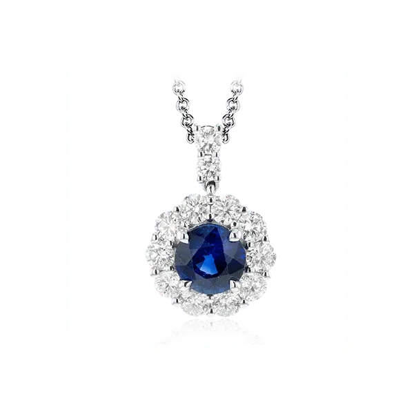 18k White Gold Gemstone Pendant James & Williams Jewelers Berwyn, IL