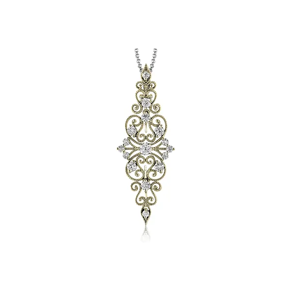 18k Yellow Gold Diamond Pendant Diamonds Direct St. Petersburg, FL