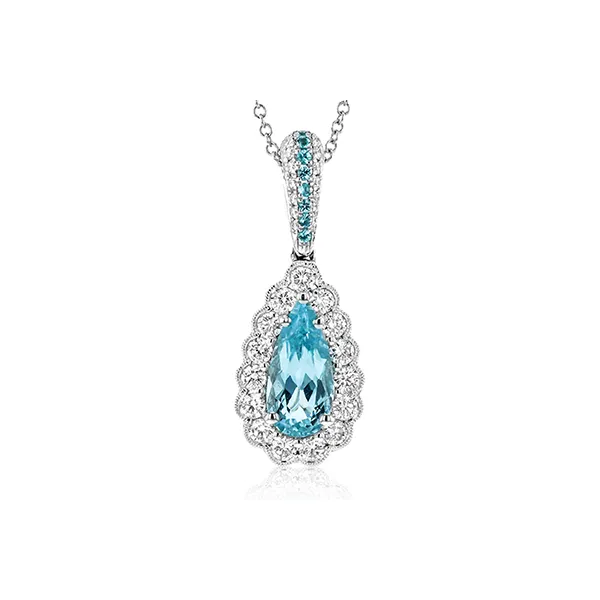 18k White Gold Gemstone Pendant Diamond Showcase Longview, WA