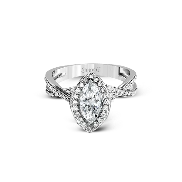 18k White Gold Semi-mount Engagement Ring Image 2 Diamond Showcase Longview, WA