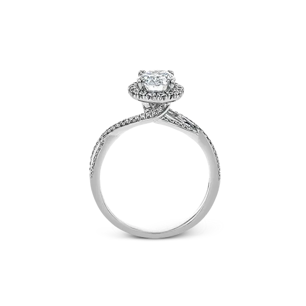 18k White Gold Semi-mount Engagement Ring Image 3 Diamond Showcase Longview, WA