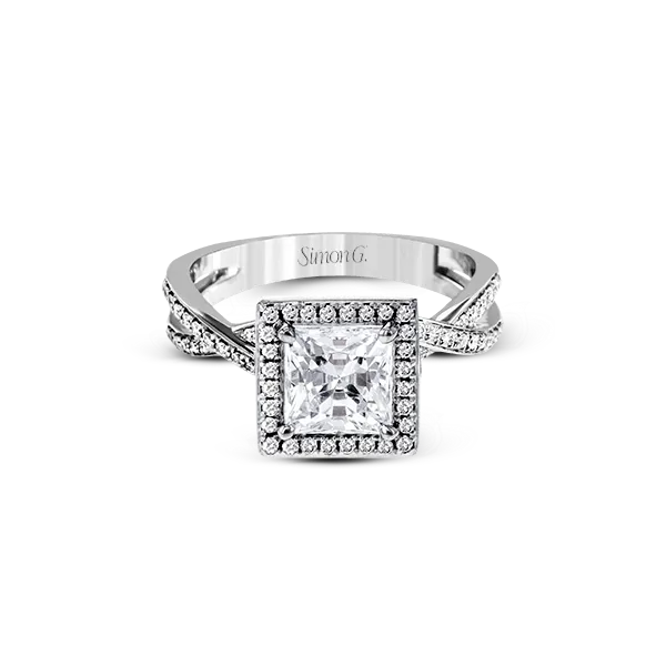 18k White Gold Semi-mount Engagement Ring Image 2 Diamond Showcase Longview, WA