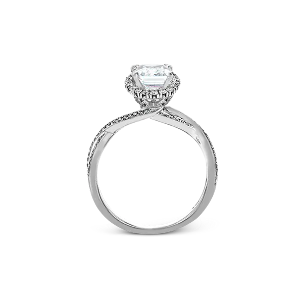18k White Gold Semi-mount Engagement Ring Image 3 Diamond Showcase Longview, WA