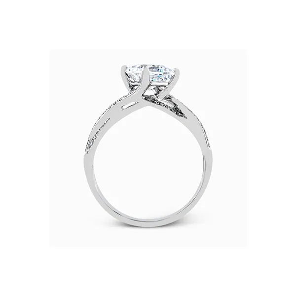 18k White Gold Semi-mount Engagement Ring Image 3 Diamond Showcase Longview, WA
