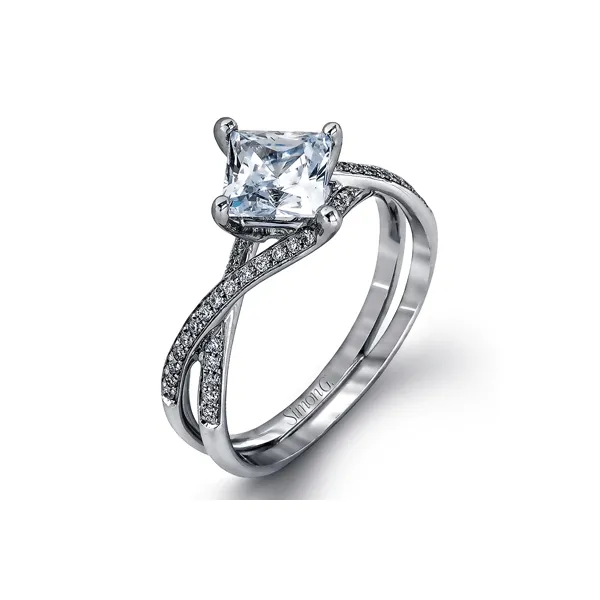 18k White Gold Semi-mount Engagement Ring The Diamond Shop, Inc. Lewiston, ID