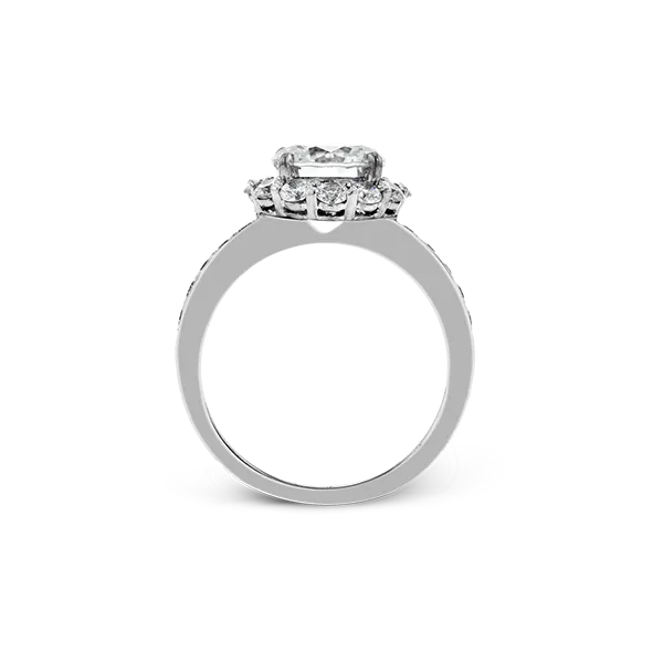 18k White Gold Semi-mount Engagement Ring Image 3 Diamond Showcase Longview, WA