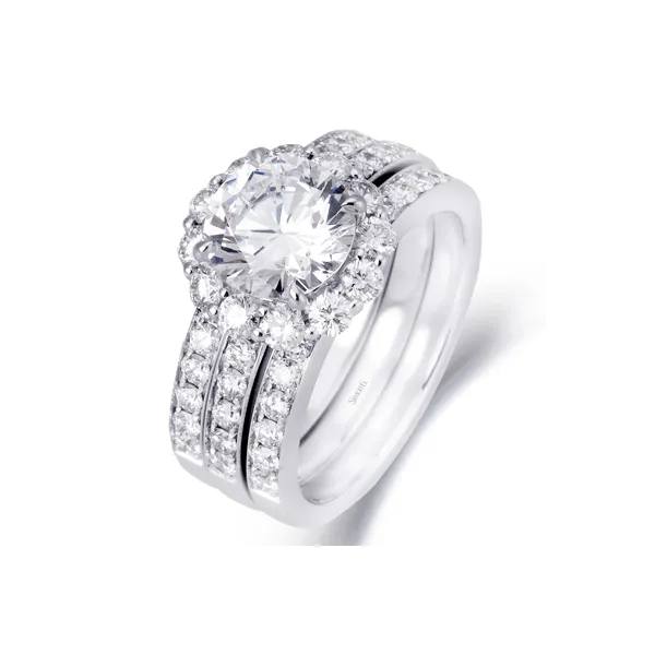 18k White Gold Wedding Set Diamond Showcase Longview, WA