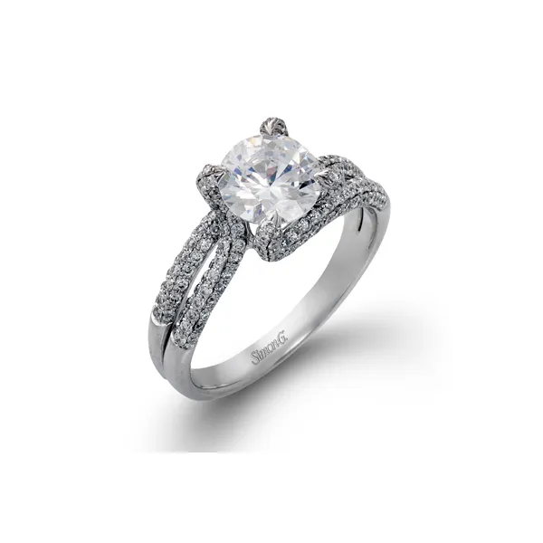18k White Gold Semi-mount Engagement Ring Almassian Jewelers, LLC Grand Rapids, MI