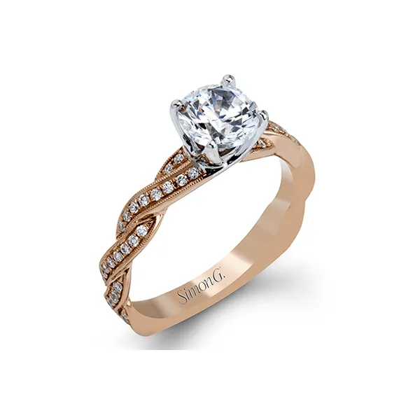 18k Rose Gold Semi-mount Engagement Ring Diamond Showcase Longview, WA